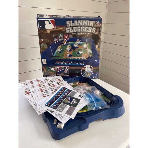 MLB Slammin' Sluggers Major League Baseball Game Open Box Never Used See Descrip - Picture 6 of 7